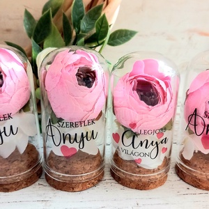 Mini üvegbúra méhecskés 1db, Otthon & Életmód, Dekoráció, Asztal és polc dekoráció, Asztaldísz, Virágkötés, MESKA