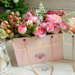 Virágtáska rózsaszin  - Meska.hu