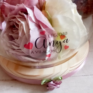 Anya Üveggömb - esküvő - emlék & ajándék - szülőköszöntő ajándék - Meska.hu