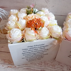 Szülőköszöntők párban ládika - esküvő - emlék & ajándék - szülőköszöntő ajándék - Meska.hu