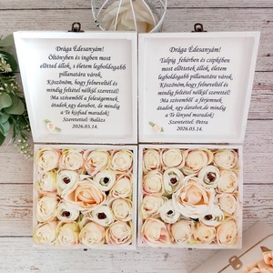 Luxus  szülököszöntő ládikák - esküvő - emlék & ajándék - szülőköszöntő ajándék - Meska.hu