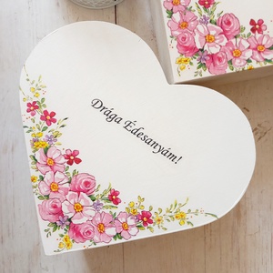 Édesanyám köszöntő ajándék garnitúra pink - esküvő - emlék & ajándék - szülőköszöntő ajándék - Meska.hu