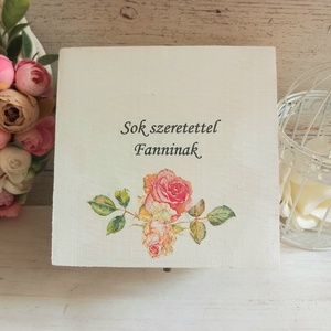 Tanú köszönőajándék virágbox - esküvő - emlék & ajándék - köszönőajándék - Meska.hu