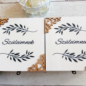 Egyedi kövecskés szülököszöntő - esküvő - emlék & ajándék - szülőköszöntő ajándék - Meska.hu
