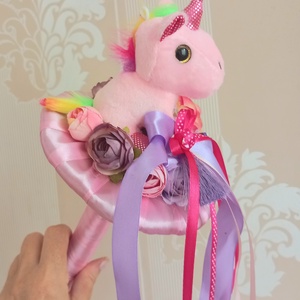 Szivárvány Unikornis ballagási csokor - Meska.hu