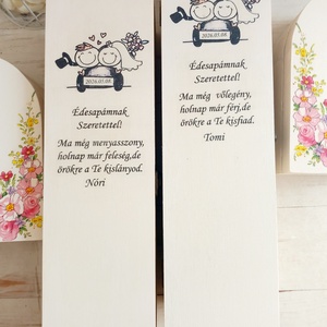 Mályva Szülőköszöntő garnitúra pink - esküvő - emlék & ajándék - szülőköszöntő ajándék - Meska.hu