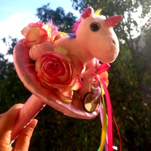 Unikornis ballagási csokor - Meska.hu