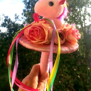 Unikornis ballagási csokor - otthon & életmód - virágdekoráció - virágok - virágcsokor - Meska.hu