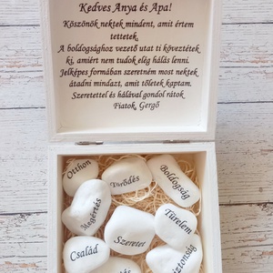 A jó szúlők alapkövei köszönetajándék - esküvő - emlék & ajándék - szülőköszöntő ajándék - Meska.hu