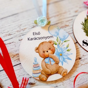 Névre szóló fa fenyődísz - karácsony - karácsonyi lakásdekoráció - karácsonyfadíszek - Meska.hu