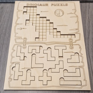 Dínós Puzzle - játék & sport - puzzle - kirakó, kocka kirakó - Meska.hu