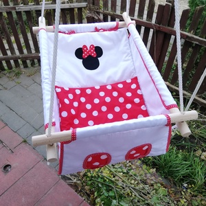 Minnie egér, applikált mintás hinta -  - Meska.hu