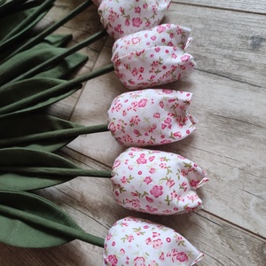 Textil tulipán viragos - Meska.hu