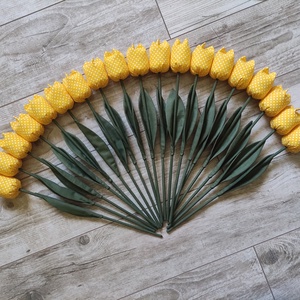 Textil tulipán sárga - otthon & életmód - dekoráció - asztal és polc dekoráció - asztaldísz - Meska.hu