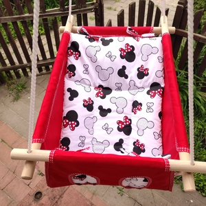 100 % pamut piros -Minnie hinta  - játék & sport - hinta & kerti játék - Meska.hu