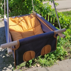 100 % pamut szürke-mangó pöttyös hinta, Játék & Sport, Hinta & Kerti játék, Varrás, Famegmunkálás, MESKA