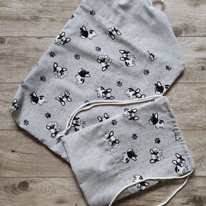 Oviszsák, tornazsák Bulldog - játék & sport - ovis felszerelés - ovis zsák - Meska.hu