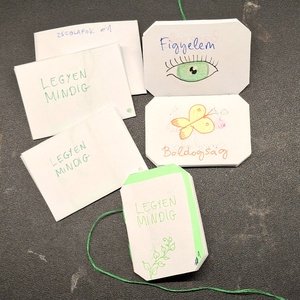 ZsebLapok #1  Legyen Mindig  /ZÖLD, Otthon & Életmód, Papír, írószer, Ajándékozás kellékei, Ajándékkísérő, Varrás, Papírművészet, MESKA