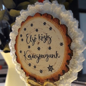 Első közös karácsonyunk feliratú dísz - Meska.hu