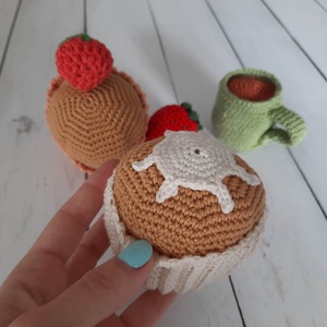 Pasztell horgolt cupcake, Játék & Sport, Szerepjáték, Horgolás, MESKA