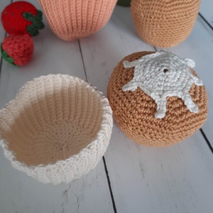 Pasztell horgolt cupcake - játék & sport - szerepjáték - Meska.hu