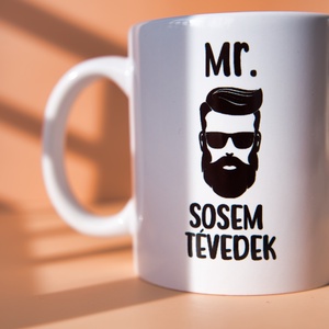 Mr. Sosem Tévedek - bögre, Otthon & Életmód, Konyhafelszerelés, tálalás, Tálalás, Bögre & Csésze, Kerámia, MESKA