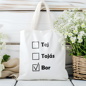 Bevásárlólista vászontáska - Meska.hu