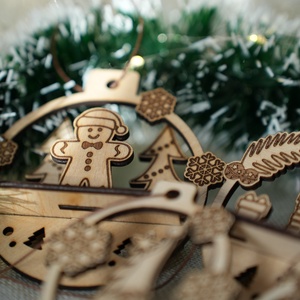 Karácsonyi fadíszek - 6 db-os készlet - karácsony - karácsonyi lakásdekoráció - karácsonyfadíszek - Meska.hu