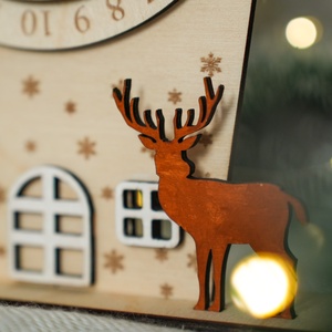 Fa karácsonyi visszaszámláló házikó � Kreatív Ünnepi Élmény! - karácsony - karácsonyi lakásdekoráció - karácsonyi lakásdíszek - Meska.hu