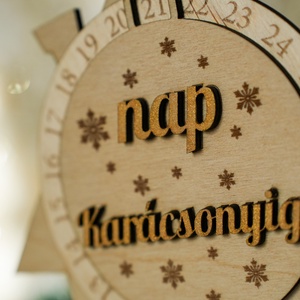Fa karácsonyi visszaszámláló házikó � Kreatív Ünnepi Élmény! - karácsony - karácsonyi lakásdekoráció - karácsonyi lakásdíszek - Meska.hu
