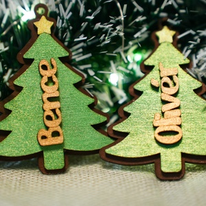 Karácsonyi fadísz egyedi névvel - karácsony - karácsonyi lakásdekoráció - karácsonyfadíszek - Meska.hu
