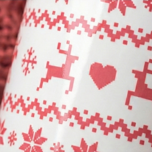 Kötött karácsonyi mintás bögre - otthon & életmód - konyhafelszerelés, tálalás - tálalás - bögre & csésze - Meska.hu