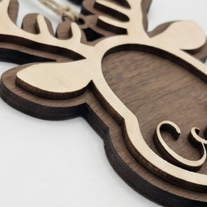 Névre szóló Rénszarvasos Karácsonyi Pénzátadó - Fa Ajándékkísérő és Karácsonyfadísz - karácsony - karácsonyi lakásdekoráció - karácsonyfadíszek - Meska.hu