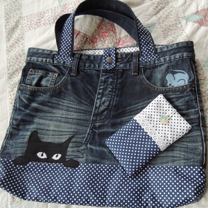 Farmertáska - táska & tok - kézitáska & válltáska - kézitáska - Meska.hu