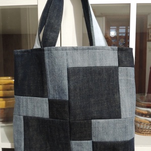 Farmertáska - táska & tok - bevásárlás & shopper táska - shopper, textiltáska, szatyor - Meska.hu