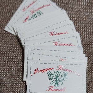 Magyar kézműves termék - ajándékkísérő címke - művészet - címkék, gyufásdobozok - Meska.hu