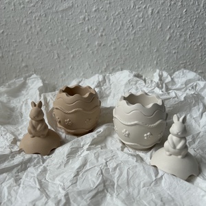 Nyuszis tojás dekor - otthon & életmód - dekoráció - dísztárgy - Meska.hu