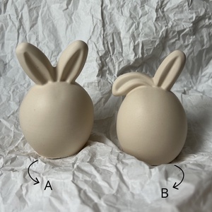 Nyuszifüles tojás dekor - otthon & életmód - dekoráció - dísztárgy - Meska.hu