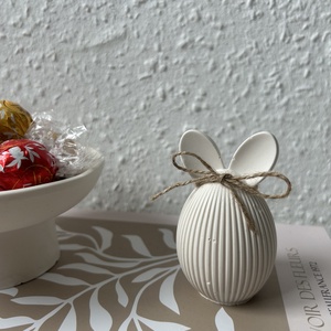 Nyuszifüles csíkos tojás - Meska.hu