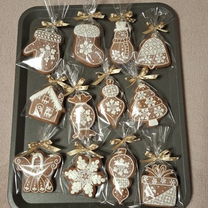Mézeskalács dísz szett - karácsony - karácsonyi lakásdekoráció - karácsonyi lakásdíszek - Meska.hu