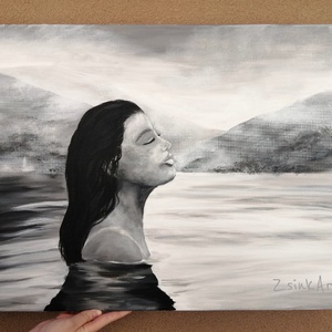 Énidő / 50 x 70 cm-es akrilfestmény vászonra - Meska.hu