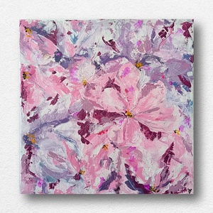 Virágtenger- akril festmény 50 x 50 cm méretben, Művészet, Festmény, Akril, , MESKA