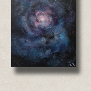 Univerzum/ akrilfestmény 50 x 70 cm-es méretben , Művészet, Festmény, Akril, Festészet, MESKA