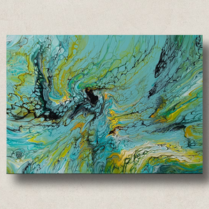 Kígyóbőr - absztrakt festmény 50 x 70 cm-es méretben , Kellékek & szerszámok, Festék, Akrilfesték, Festészet, MESKA