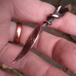 Levél medál 1. - ékszer - nyaklánc - medál - Meska.hu