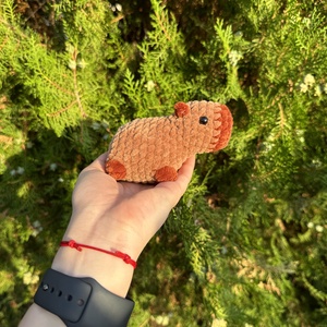 Horgolt capybara plüss - Meska.hu