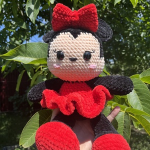 Horgolt minnie egér plüss, Játék & Sport, Plüssállat & Játékfigura, Más figura, Horgolás, MESKA