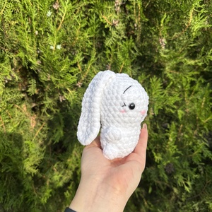 Horgolt mini nyuszi plüss - játék & sport - plüssállat & játékfigura - nyuszi - Meska.hu