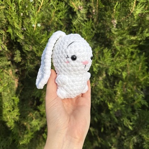 Horgolt mini nyuszi plüss - játék & sport - plüssállat & játékfigura - nyuszi - Meska.hu