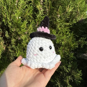 Horgolt mini szellem plüss - játék & sport - plüssállat & játékfigura - más figura - Meska.hu